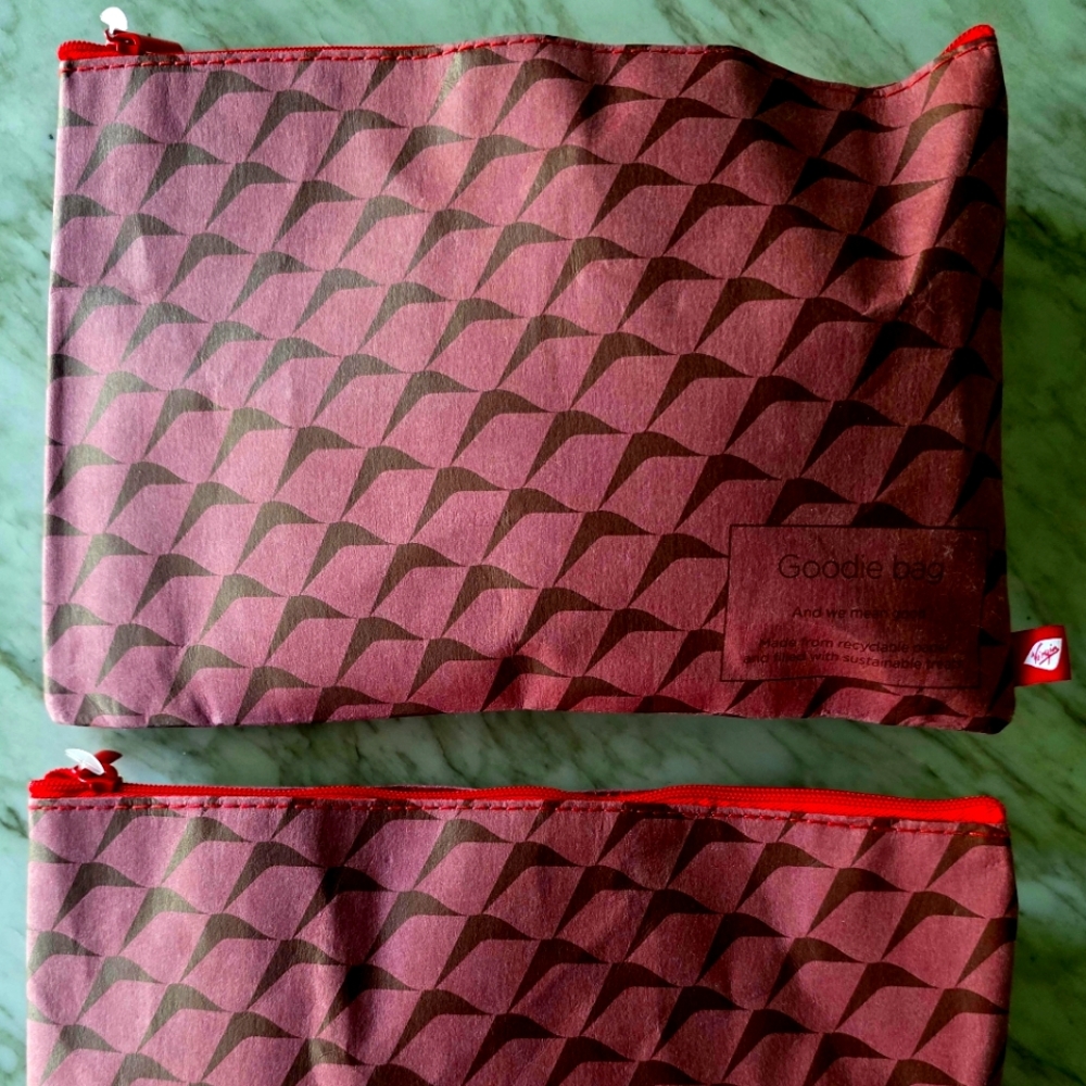 Virgin Atlantic amenities bags